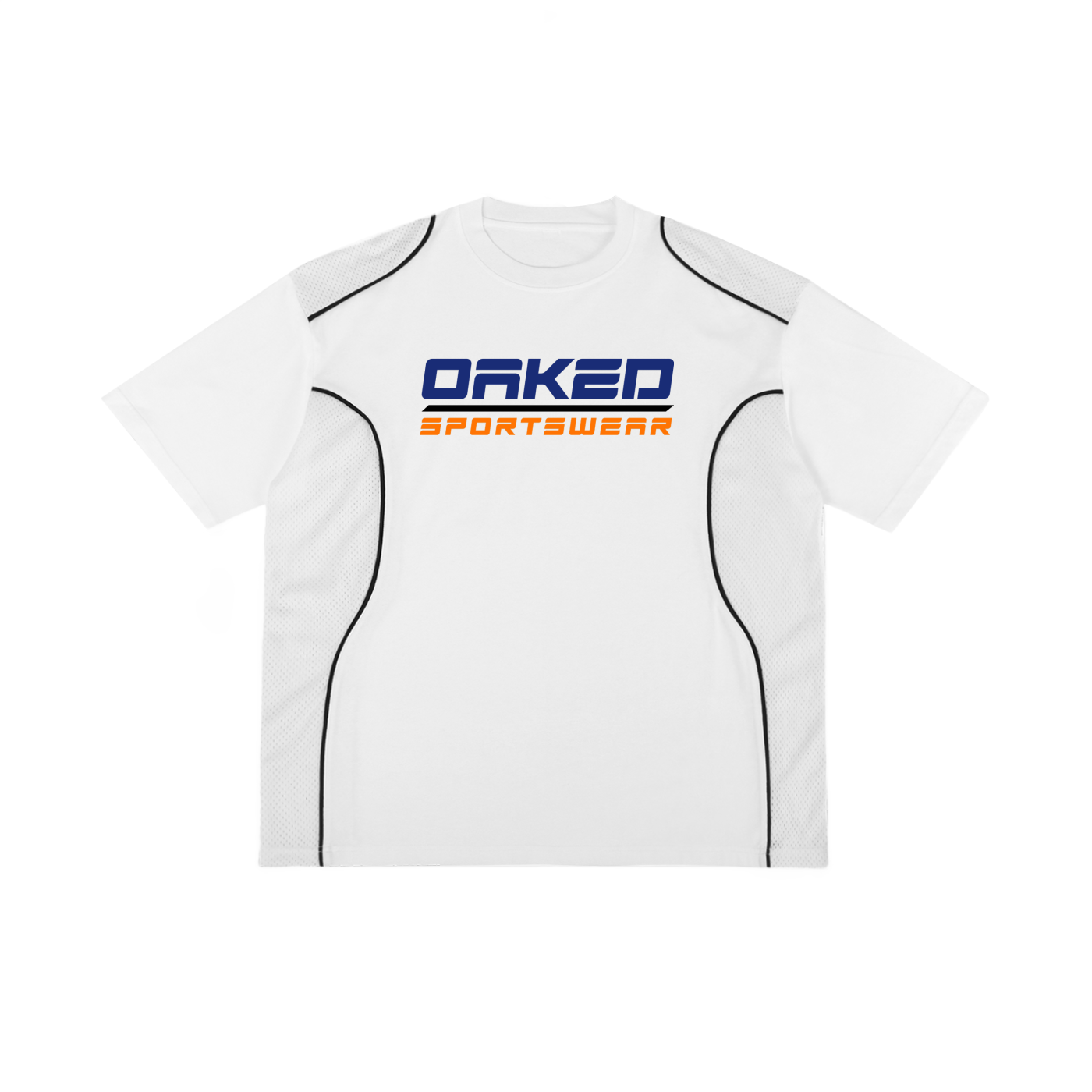 OAKED Sportswear Panel Tee - White
