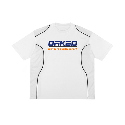 OAKED Sportswear Panel Tee - White