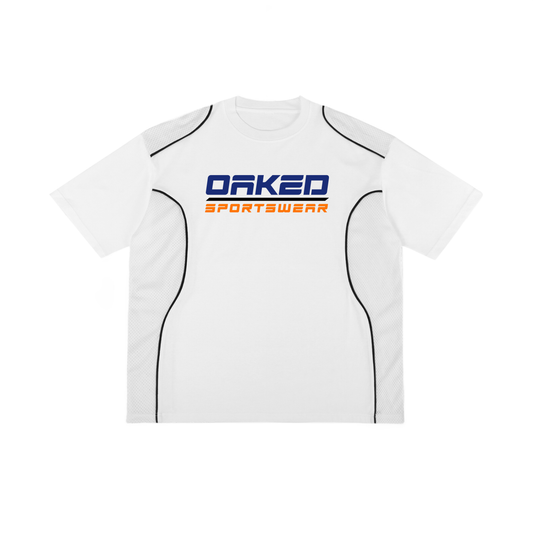OAKED Sportswear Panel Tee - White