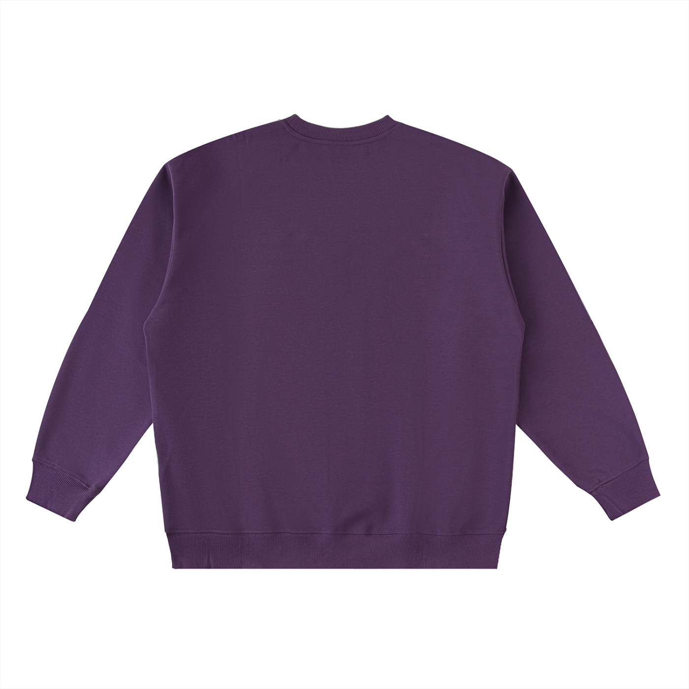 Oversized 'OA' Crewneck Sweatshirt - Purple