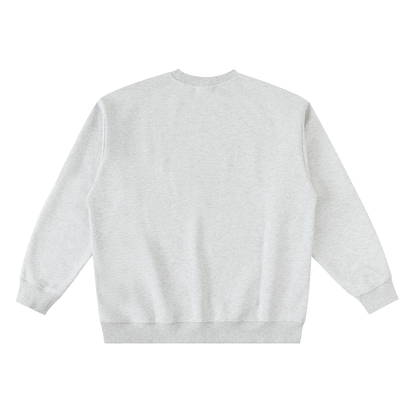 Oversized 'OA' Crewneck Sweatshirt - Gray